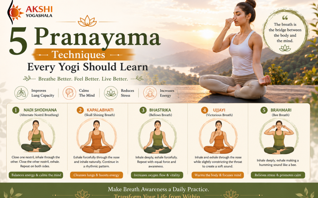 5 Pranayama Techniques Every Yogi Should Learn